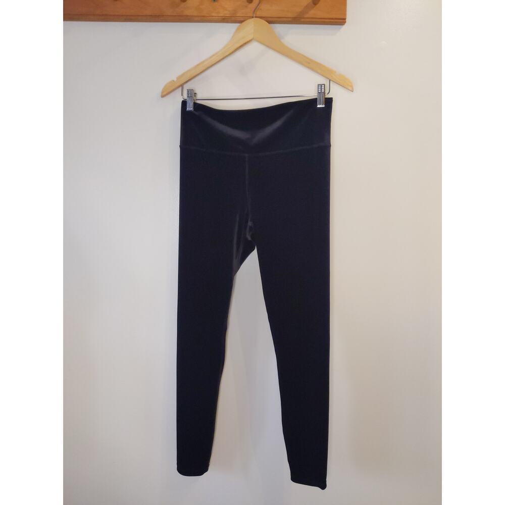 Athleta Elation Velvet Tight Black High Rise Yoga Legging Buttery Soft M